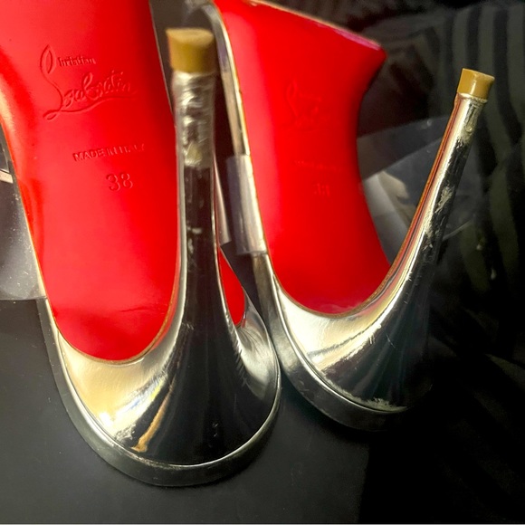 Authentic Christian Louboutin Clear Strap Heels - Picture 17 of 17